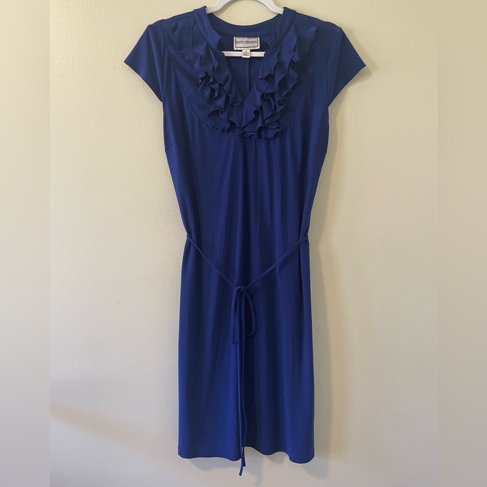 Karin Steven’s Royal Blue Dress Vintage Size 10